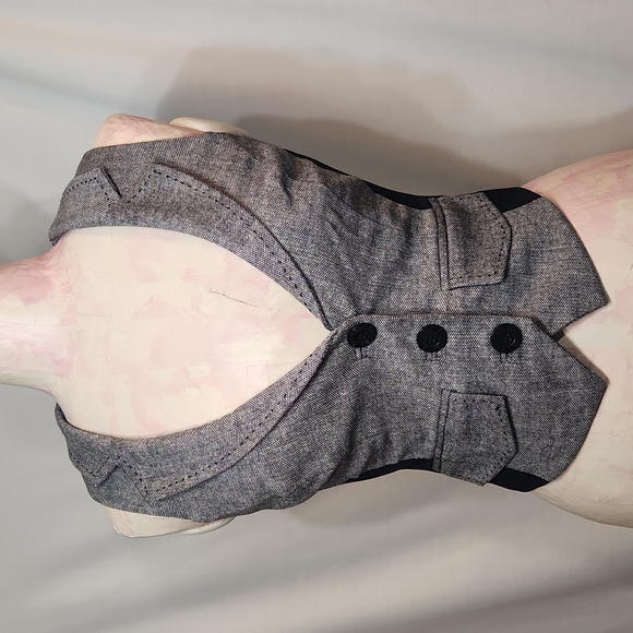 Bebe Button Up Wool Blend Suit Vest - Picture 2 of 16